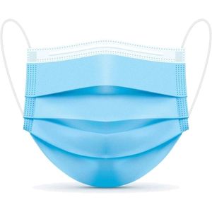 Masque facial jetable Masques faciaux à 3 couches avec contours d'oreille Couvercle de filtre buccal non tissé respirant pour le bureau à domicile