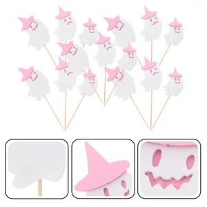 Wegwerp Flatware 15 PCS Paper Cupcake Picks Holiday Decorations Halloween Party Props Spooky Toppers Inserts Festival