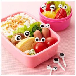 Flatware desechable 36pcs/set mini brochetas lindos ojos de dibujos animados kawaii lunch bento caja de comida fruta fruta de la bifuración de buffet buffet buffet buffet