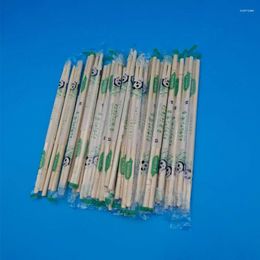 Couverts jetables 50 paires baguettes chinoises couverts à la maison Produits en bambou en bois à emporter