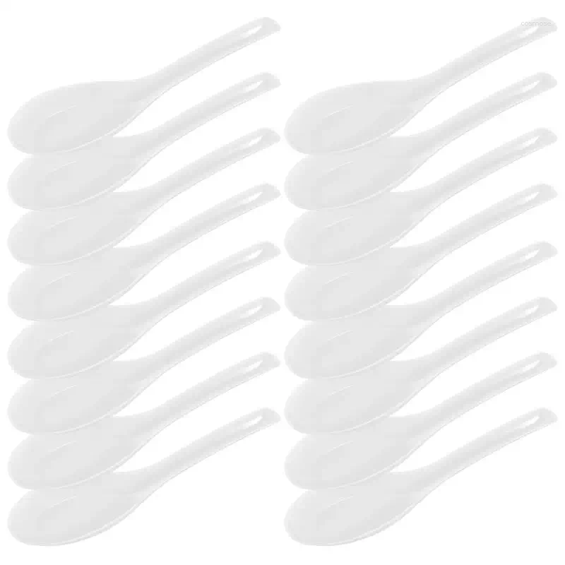 Disposable Flatware 60pcs Spoons Plastic Utensils Transparent Cutlery Small Restaurant Kitchen Gadgets