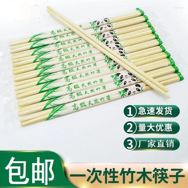 Flatware desechable Phicksticks Allada de franqueo El Takeaway Bamboo Bamboo Round Factory Dire