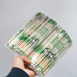 Couverts jetables individuels Sushi côtelette bois vaisselle bâton Restaurant 100 paires paquet bambou Hashi alimentaire baguettes bâtons