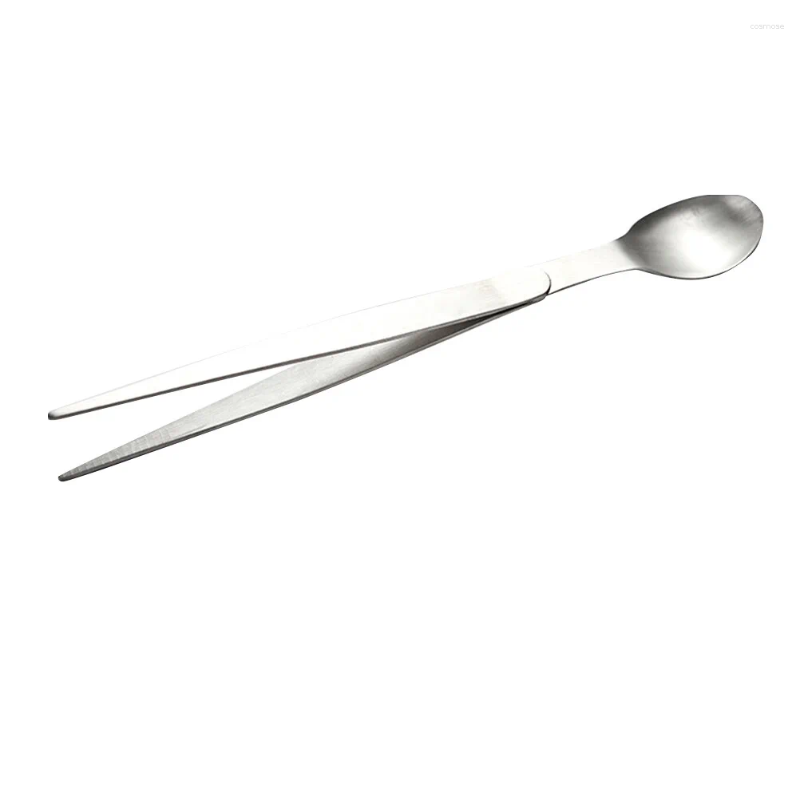 Disposable Flatware Stainless Steel Flavor Test Spoon Mini Tasting Taste Kitchen Chopsticks Forceps Japanese