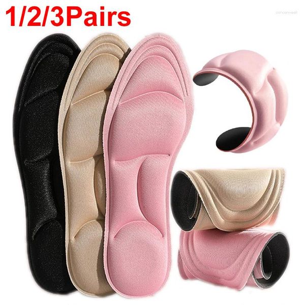 Gants jetables 1/2/3 paires de semelles de chaussures en mousse à mémoire de forme pour femmes hommes soins des pieds chaussures orthopédiques de soutien de la voûte plantaire coussinets respirant course Sport