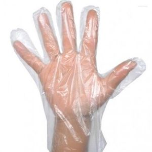 Gants jetables 100 pcs/lot Facile Multifonctionnel En Plastique Transparent Écologique DIY Cuisine Cuisine Accessoires