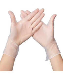 Gants jetables 100pcs PVC POUDRE NON STERILE POUDURE LA LATES DE NETTOYAGE CUITSAGE ET ALIMENTATION SAFE AMBIDEXTROUS7726317