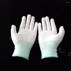 L'unité centrale fonctionnante électronique en nylon antistatique d'ESD de gants jetables a enduit l'antidérapant pour la protection de doigt