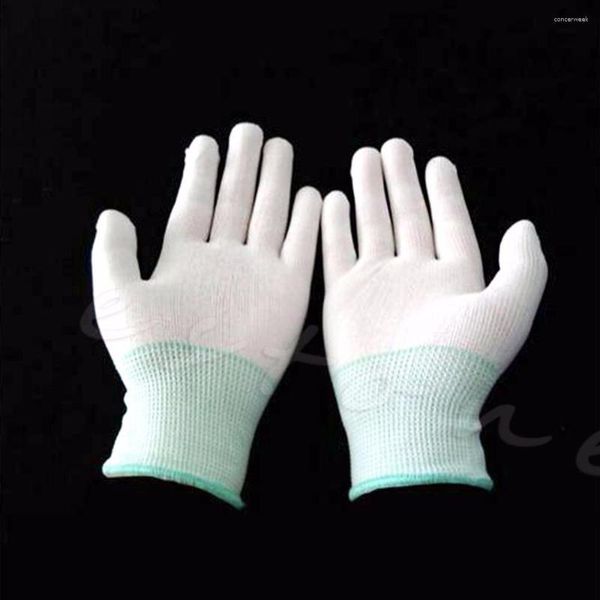 L'unité centrale fonctionnante électronique en nylon antistatique d'ESD de gants jetables a enduit l'antidérapant pour la protection de doigt