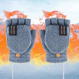 Guantes desechables Calefacción de doble cara Temperatura ajustable Mitajes recargables Manos lavables sin dedo Calientes calientes para caminatas al aire libre