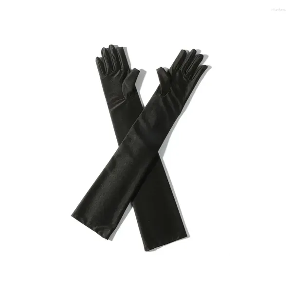 Gants jetables mode mariée opéra mariage bal Costume Satin long