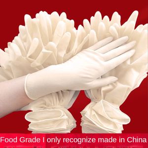 Wegwerphandschoenen food grade rubber latex huishoudelijk duurzaam dames directe verkoop groothandel chirurgie schoonheid afwassen 240314