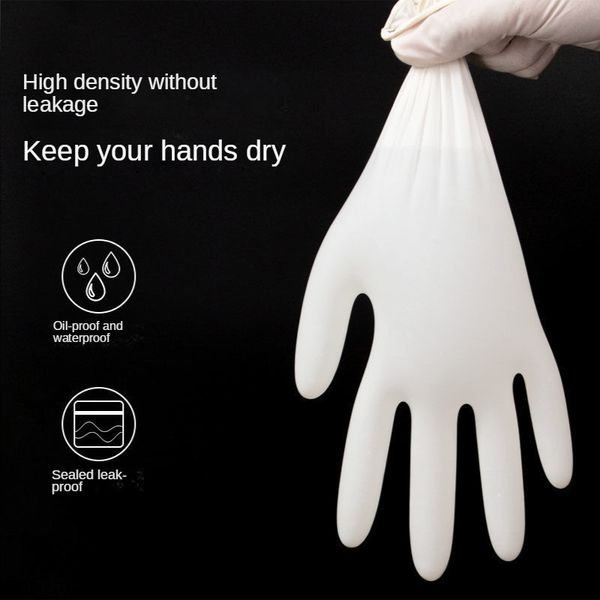 Gants jetables de qualité alimentaire en caoutchouc latex ménage durable femme de vente directe vendant une chirurgie de gros gants de lave-vaisselle de la chirurgie de gros