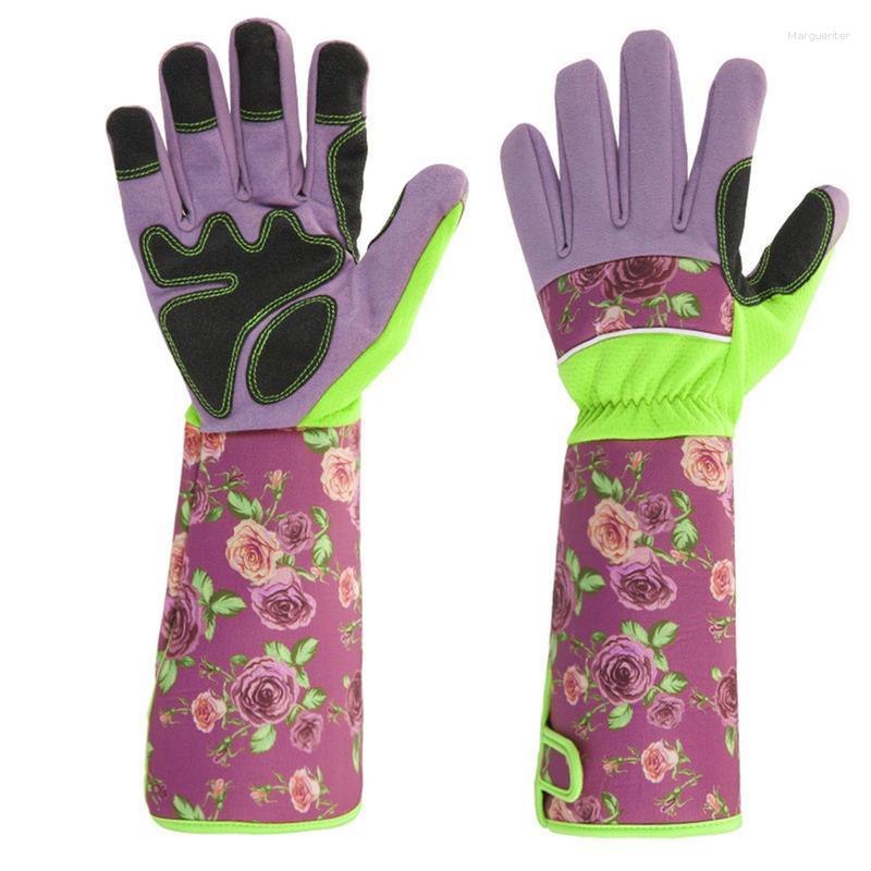 Disposable Gloves Gardening Long Men Women Thorn Proof With Hook Design Adjustable Gauntlet