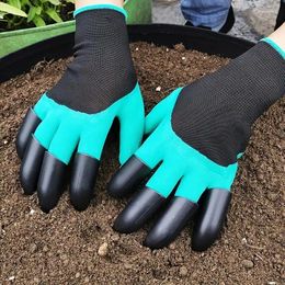 Guantes desechables jardinería con excavación plantación látex protector duradero impermeable a prueba de pinchazos permeable trabajo en el hogar