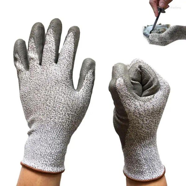 Gants jetables de sécurité pour la cuisine, Anti-coupure, tricotés avec Protection de niveau 5, pour le travail, l'industrie à haute résistance, l'écaillage des huîtres