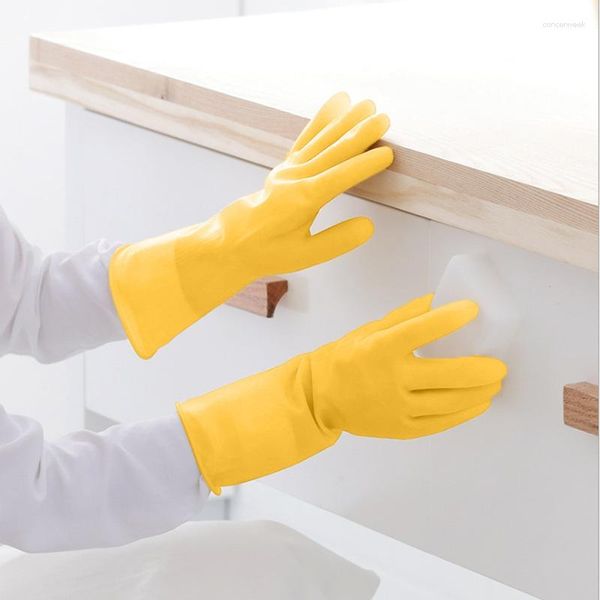 Guantes desechables Lavado de ropa de látex de goma Seguridad en el trabajo Accesorios de cocina Lavavajillas Herramienta de limpieza impermeable