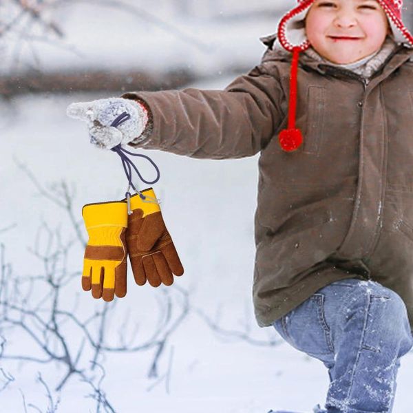 Guantes desechables con correa para niños, cuerda multifunción, cordón para muñeca, manoplas antideslizantes, antipérdida, de nailon