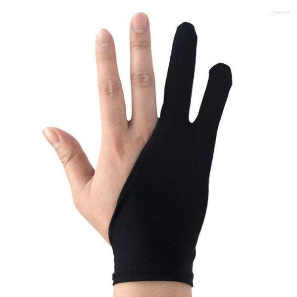 Gants jetables deux doigts gant noir tablette dessin pour artiste stylo graphique ménage droite gauche peintre