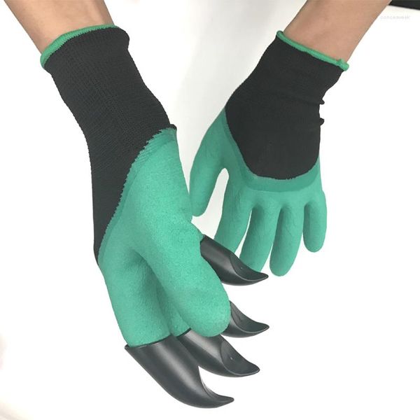 Guantes desechables Excavadora de jardín de goma impermeable con planta rápida para excavar Plantar flores Jardinería aislada