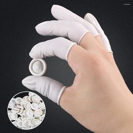 Gants jetables blancs multifonctions en Latex naturel, environ 260/700 pièces, protège-doigts, caoutchouc de protection Non toxique