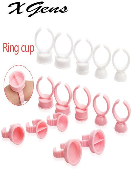 Soporte de pegamento desechable, copas de anillo para extensión de pestañas, soporte de pigmento para tatuaje, soporte de paleta de pegamento adhesivo, contenedor de paleta 8937387