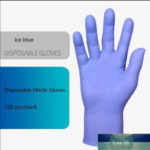 Gants jetables en latex Gants jetables 50 paires / pack Gants de protection en nitrile Salon d'usine Ménage Gant de nettoyage en gros