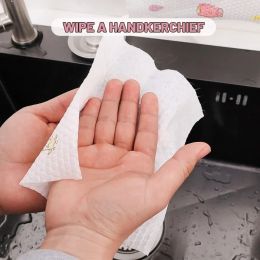 Ragins paresseux jetables Laispoies lavables serviettes à vaisselle non tissées Cuisine Papier à roulet