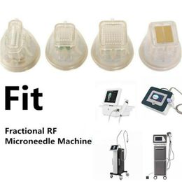 Cartouche d'or Fractional RF Microneedle Jetable 10/25/64/nano Pin Head Microneedling Micro Needle Machine Cartouches Conseils Skin Lifting Anti Vergetures