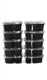 Almacenamiento de microondas desechable Contenedores de preparación para comidas seguras Lunter Box Container de alimentos Cena de bento DHL1877386