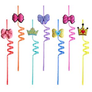 Plastic jetable Sts Bow Crown Themy Crazy Cartoon St Girls Party décorations Boire pour cadeaux de cadeaux pour enfants