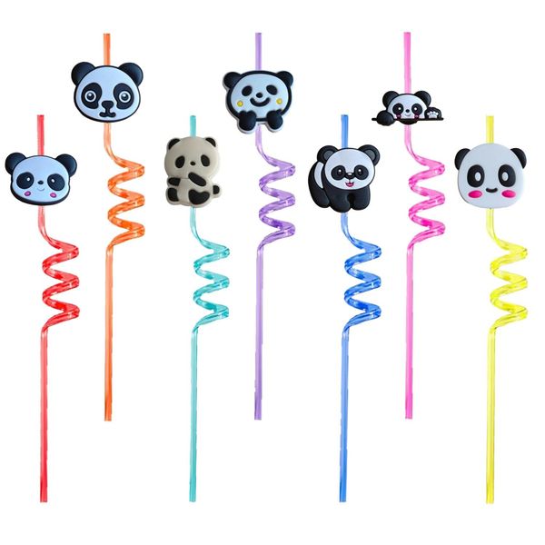 Plastic jetable Sts Panda 12 Thème de dessin animé Crazy Boire pour le nouvel an Fournitures de fête Favors d'anniversaire Décorations Kids Pool Sea Re otmtp