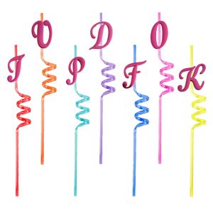 Plastic jetable Sts rose grandes lettres thémotoires fous et fournitures de consommation réutilisables pour fête d'anniversaire cadeaux de cadeaux pop enfants dec otnil