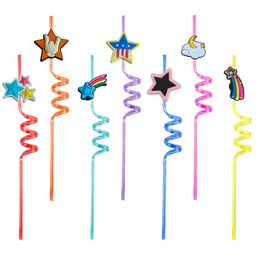 Disposable Plastic Sts Star TheMed Crazy Cartoon Reutilisable Boire pour le Nouvel An ST Girls Decorations Kids Birthday Supplies FAVO OT6YU