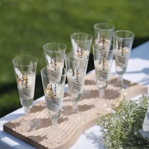 Wegwerp plastic servies 10 stks plastic wegwerp champagne fluit cocktail glazen feest bruiloftsprijs Bar Beverage Cup servies Decoratie 160 ml WX