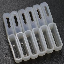 Puntas de hojaldre desechables Tapa de silicona Puntas de goteo para cartucho de cápsulas con cubierta de punta plana Cubierta antipolvo para dispositivo de hojaldre desechable Tapa de cubierta de barra de cápsulas