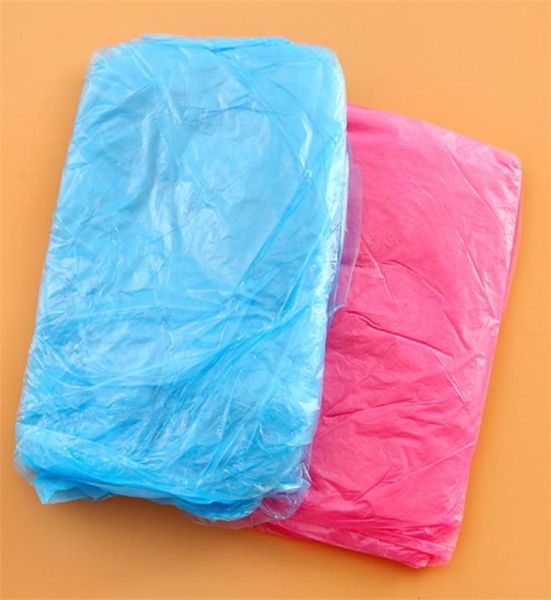 Perfeurs arc-de-papier adulte d'urgence imperméable Poncho Poncho Travel Camping doit pluie enveloppe unisexe sur les vêtements de pluie d'urgence 500pcs6027242