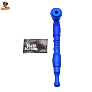 stylo vape shisha jetable Tuyaux de fumée Tabac en alliage d'aluminium détachable 125MM Bol en métal Fumer Accessoires de tuyau d'herbe sèche