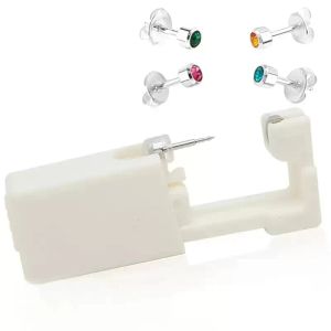 Unité de perçage d'oreille stérile jetable Cartilage Tragus Helix Piercing Pistolet PAS DE DOULEUR Perceur Outil Machine Kit Goujon Bijoux À bricoler soi-même