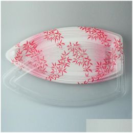 CONTENSEURS DIREPLISSables Style de bateau japonais Sushis en plastique transparent à l'extérieur Boîte alimentaire Emballage Conteneur de vaisselle LX3990 Drop livraison DH2WM