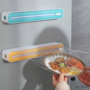 Disposable Take Out Containers Plastic Wrap Dispenser Kitchen Gadgets Food Cling Film Cutter Foil Parchment Kitchen Tool Cling Wrap Dispenser R230726