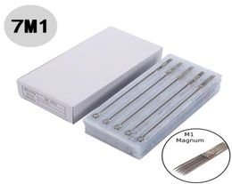 Agulhas descartáveis para tatuagem pré-fabricadas estéreis 7M1 Magnum 50pcs Tattoo Needles9644589