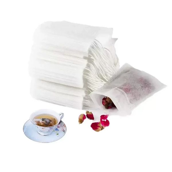 Bolsas de té desechables papel de filtro de sello de té aroma vacío para té suelto de hierbas F0706