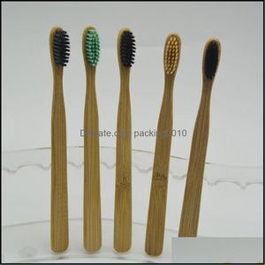 Wegwerp tandenborstels badbenodigdheden el home tuin bamboe tandenborstel kroon milieu tanden borstel zacht nylon capitellum voor tanden c
