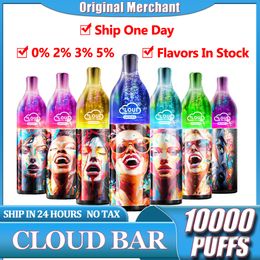 Vape desechable Cloud bar 10000 Puff Razz bar poco Puff 10K Mesh Coil 20 ml Cigarrillos electrónicos recargables Vapes recargables entrega de puffast