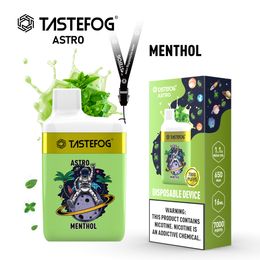 Desechable Vape Pen E Cigarette Tastefog 7000 Astro puff 7K BC5000 Mesh Coil Pro Max Duo Switch 7000 6000 5000 Puffs Big Puff Bars Box Kit