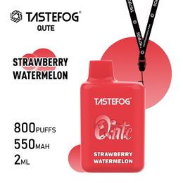 Wegwerp Vape Met TPD Versie Tastefog Qute 2% 2ml 550mAh 800 Bladerdeeg Elektronische Sigaret 15 Smaken Groothandel