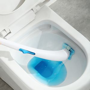 Disposable Wc Toilet Brush Cleaning Home Bathroom Replaceable Concentrated Detergent Head Household Cleaning Tools no dead corners