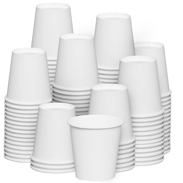 Gobelets jetables en papier blanc, pour boissons, café, thé, lait, accessoires pour boissons
