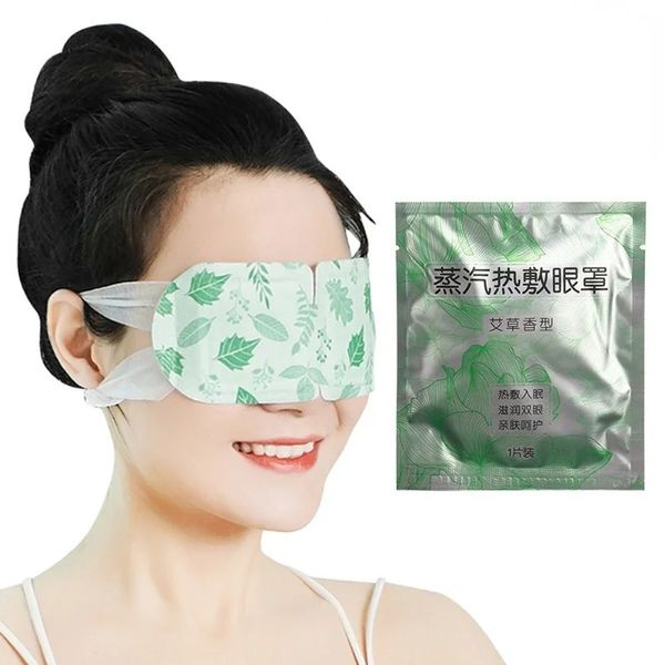 Masque oculaire à vapeur à vapeur à ver à jetant pour le soulagement de la fatigue et le sommeil profond - plaques oculaires jetables avec une compresse chaude et une technologie d'ombrage